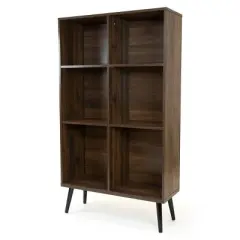 55.24" Bookcase with Adjustable Shelving - Humble Crew