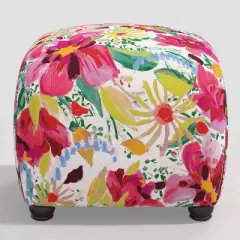 Poppy Botanical Ottoman - Skyline Furniture