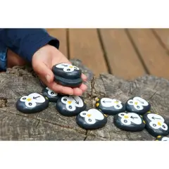 Yellow Door Pre-Coding Penguin Stones, Set of 18