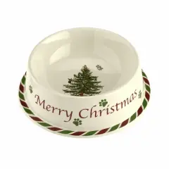 Spode Christmas Tree Stoneware 7 Inch Pet Bowl