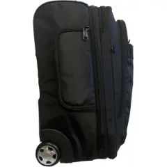17" Under-The-Seat Overnight Expandable Computer Rollaboard w/USB Port