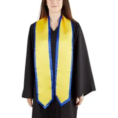 Sparkle and Bash 2 Pack Honors Graduation Stole, Gold and Blue Sash, Class of 2023 Grad Favors & Supplies, Unisex, 72 in