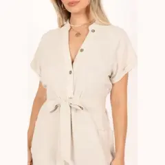 Petal and Pup Womens Archie Jumpsuit - Oat M