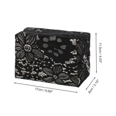 Unique Bargains Lightweight Lace Makeup Bag 1 Pc