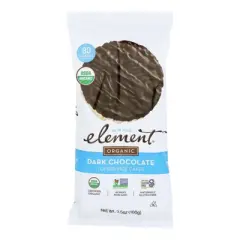 Element Organic Dark Chocolate Topped Rice Cakes - Case of 6/3.5 oz