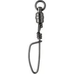 VMC Stainless Steel Heavy-Duty Ball Bearing Tournament Snap Swivel - Black