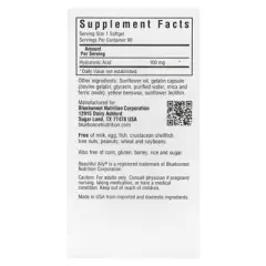 Bluebonnet Nutrition Beautiful Ally, Hyaluronic Acid, 100 mg, 90 Softgels