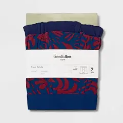 Men's Floral Print Boxer Briefs 2pk - Goodfellow & Co&trade; Blue/Red