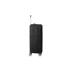 MAYEERTY 3-Piece ABS Luggage Set Suitcases with Multi-Position Handle, Silent Spinner Wheels, and TSA-Approved Lock-Durable, Black - 20", 24", and 28"