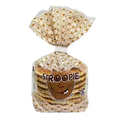 Verweij 100% Butter Stroopwafels Authentic Dutch Caramel Syrup Filled Waffles Blue Gift Tin 8.8 OZ.