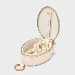 Fish with Pearls Travel Jewelry Organizer - A New Day&trade; Cream
