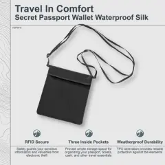 COCOON - Premium - Secret Passport Wallet Monsoon Silk&trade;