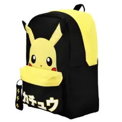 Pokemon Pikachu Anime Cartoon Yellow & Black Polyester Tech Backpack