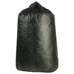 Plasticplace 55-60 Gallon High Density Trash Bags, Black (100 Count)