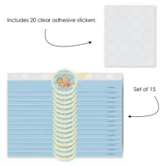 Big Dot of Happiness Noah's Ark - DIY Party Supplies - Baby Shower or Birthday Party DIY Wrapper Favors & Decorations - Set of 15