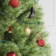 3pc Christmas Gift Ornament Set Glass Fashionista - Wondershop&trade;