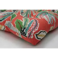 Set of 2 Outdoor/Indoor Reversible Chair Pads Sunny Daze - Pillow Perfect