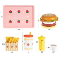 Toy Time Kid's Fast Food Cheeseburger Meal Playset