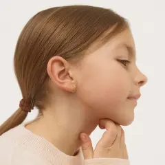 Girls' The Perfect Tiny Hoop 14k Yellow Gold Earrings - In Season Jewelry