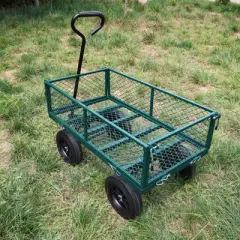 Solid wheels Tools cart Wagon Cart Garden cart trucks make it easier to transport firewood