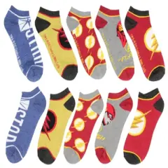 DC Comics The Flash Adult Superhero 5 Pack Mix and Match Ankle Socks Multicoloured