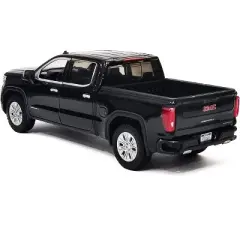 2019 GMC Sierra 1500 Denali Crew Cab Pickup Truck Black 1/24-1/27 Diecast Model Car by Motormax