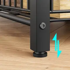 Kitchen Bakers Rack, Microwave Oven Stand with Large Wire Basket