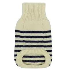 Louie Living - Dog Stripe Cardigan (Navy/White)