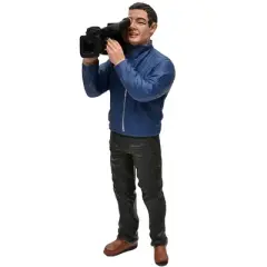 Camera Man Figurine I "Camera Crew" for 1/18 Scale Models by American Diorama