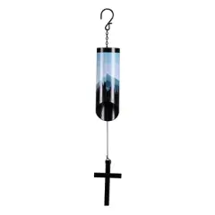 Dicksons Do Not Be Anxious - Philippians 4:6, Black/Blue 23.5 x 3 Inch Aluminum Noisemaker Windchime