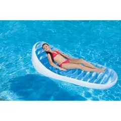 Pool Central 86" Contoured Inflatable Swimming Pool Mattress Float