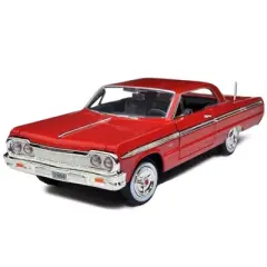 1964 Chevrolet Impala Red 1/24 Diecast Model Car by Motormax