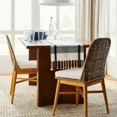Juniper Woven Dining Chair with Cushion Natural - Threshold&trade; designed with Studio McGee