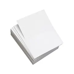 Lettermark 8.5&rdquo; x 11&rdquo; Perforated Copy Paper 20 lbs. 92 Brightness 2500 Sheets/Carton (851055) 8823