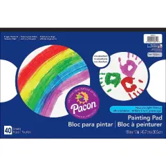 Pacon Painting Paper Pad 18" x 12" White 40 Sheets (PAC104611) PAC104611-3