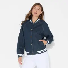 Women's Denim Varsity Jacket - Wild Fable&trade;