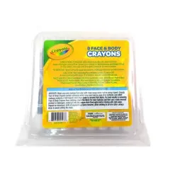 Crayola 8ct Face & Body Crayons: Washable Face Paint for Kids, Multicolor Brights, Ages 1+