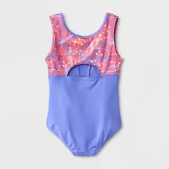Girls' Gymnastics 'Scribbles' Pull-On Leotard - Cat & Jack&trade; Periwinkle Blue