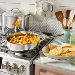 16qt Stainless Steel Stock Pot Silver - Figmint&trade;