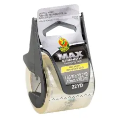 Duck Max Strength Packaging Tape with Dispenser 1.88" x 22 yards Clear 6/Pack (284983)
