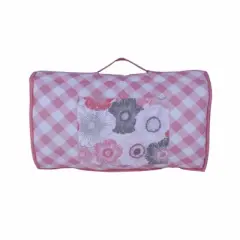 Bacati - Watercolors Floral Coral Gray Toddler Nap Mat