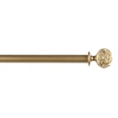Exclusive Home Peony 1" Curtain Rod and Coordinating Finial Set