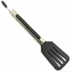 Norpro 8" Stainless Steel Mini Slotted Spatula Locking Serving Tongs