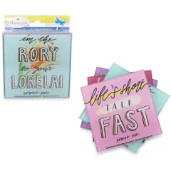 Silver Buffalo Gilmore Girls Quotes Glass Coasters | Set of 4