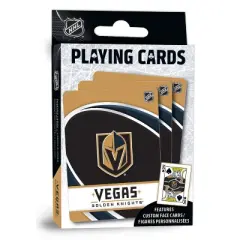 MasterPieces Officially Licensed NHL Las Vegas Golden Knights Playing Cards - 54 Card Deck for Adults