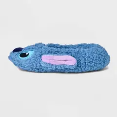 Women's Lilo & Stitch Fluffy Slipper Socks with Grippers - Blue