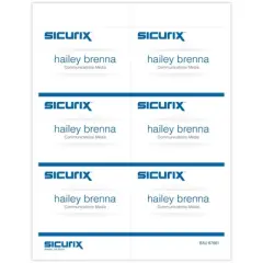 SICURIX Printable Badge Inserts, 4" x 3", 60 Per Pack, 5 Packs