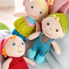 HABA Mini Soft Doll Matteo - Tiny 6" First Baby Boy Doll from Birth and Up