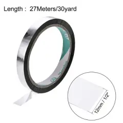 Unique Bargains 1/2-inch Wide 30 Yard Floral Tape Flower Adhesives Floral Arrangement Kits Silver Tone 4 Roll