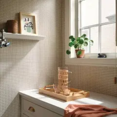 Gingham Taupe Wallpaper - Threshold&trade;